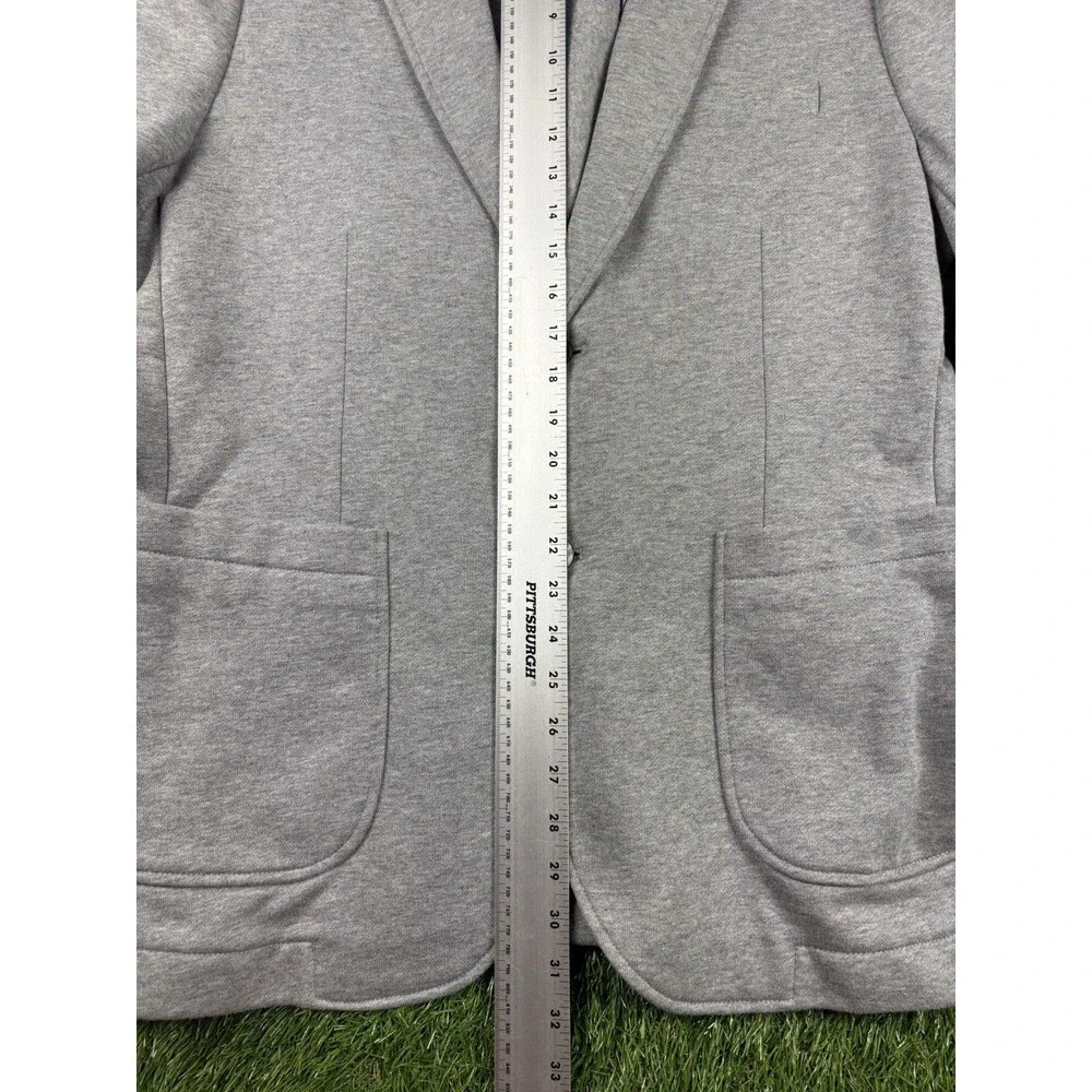Brooks Brothers 100% Cotton Blazer Light Grey Unlined Size Large
